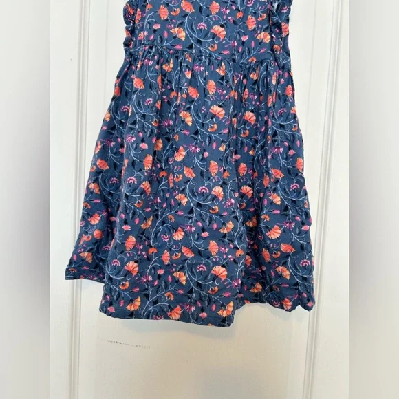 Old Navy Blue and Pink Floral Girl Dress - Picture 3 of 5